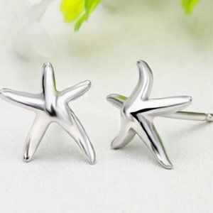 Stainless Steel  Starfish Stud Earrings